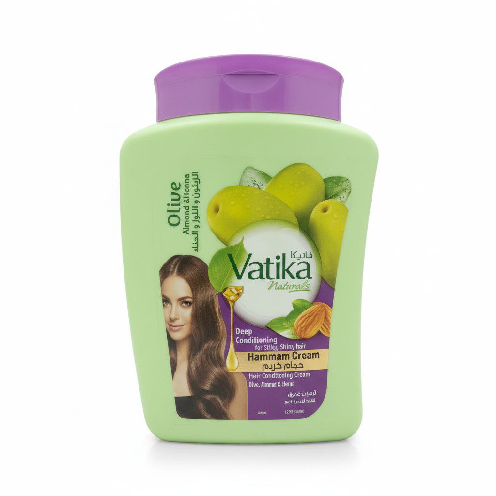 فاتيكا حمام كريم وسط (زيتون ولوز وحناء) موف 450جم