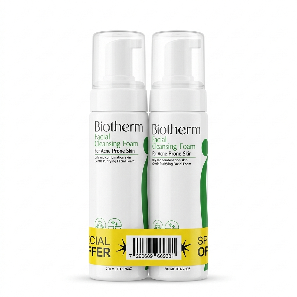 بايو ثيرم غسول فوم للبشرة الدهنيه 200مل 1+1