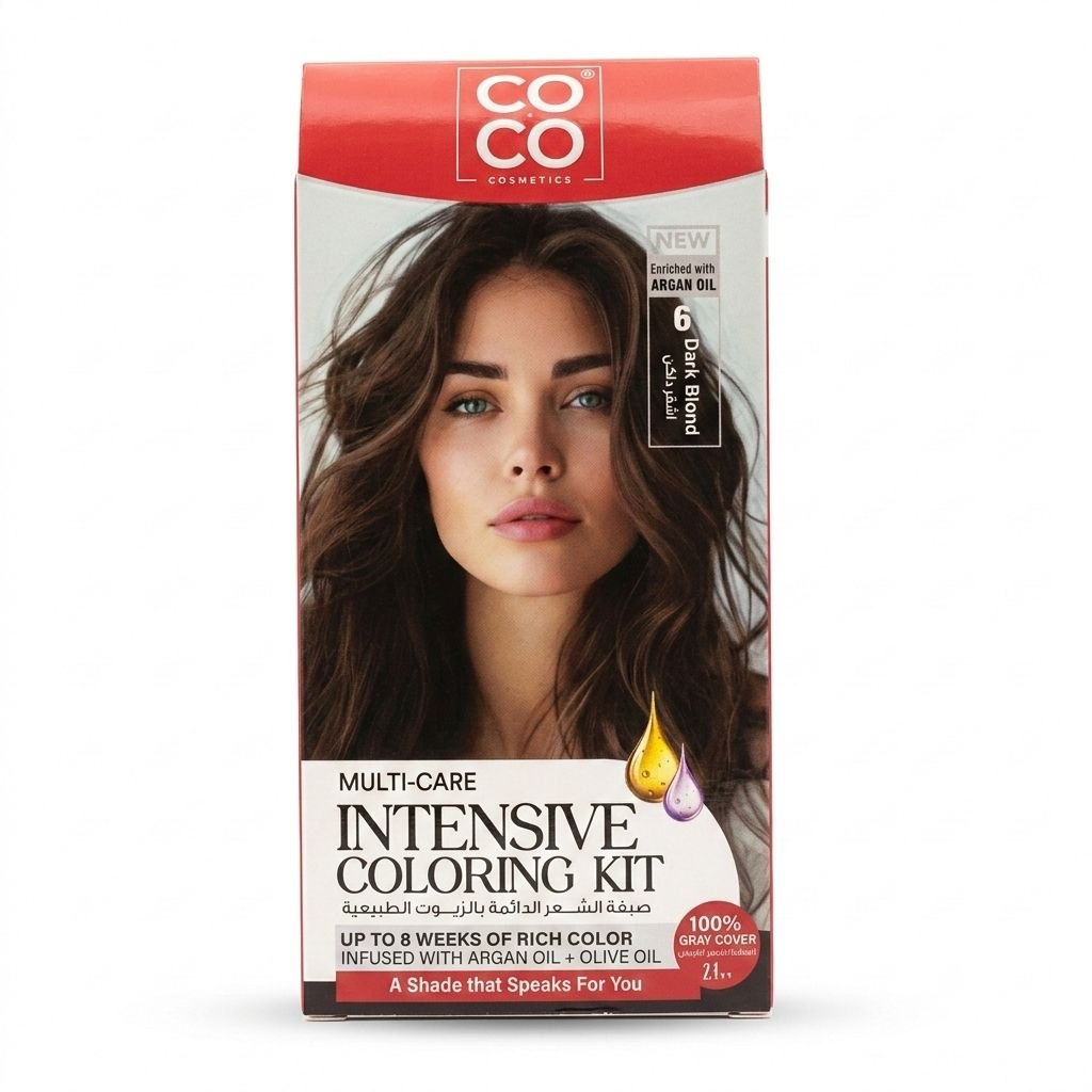كوكو صبغه رقم 6 اشقر داكن